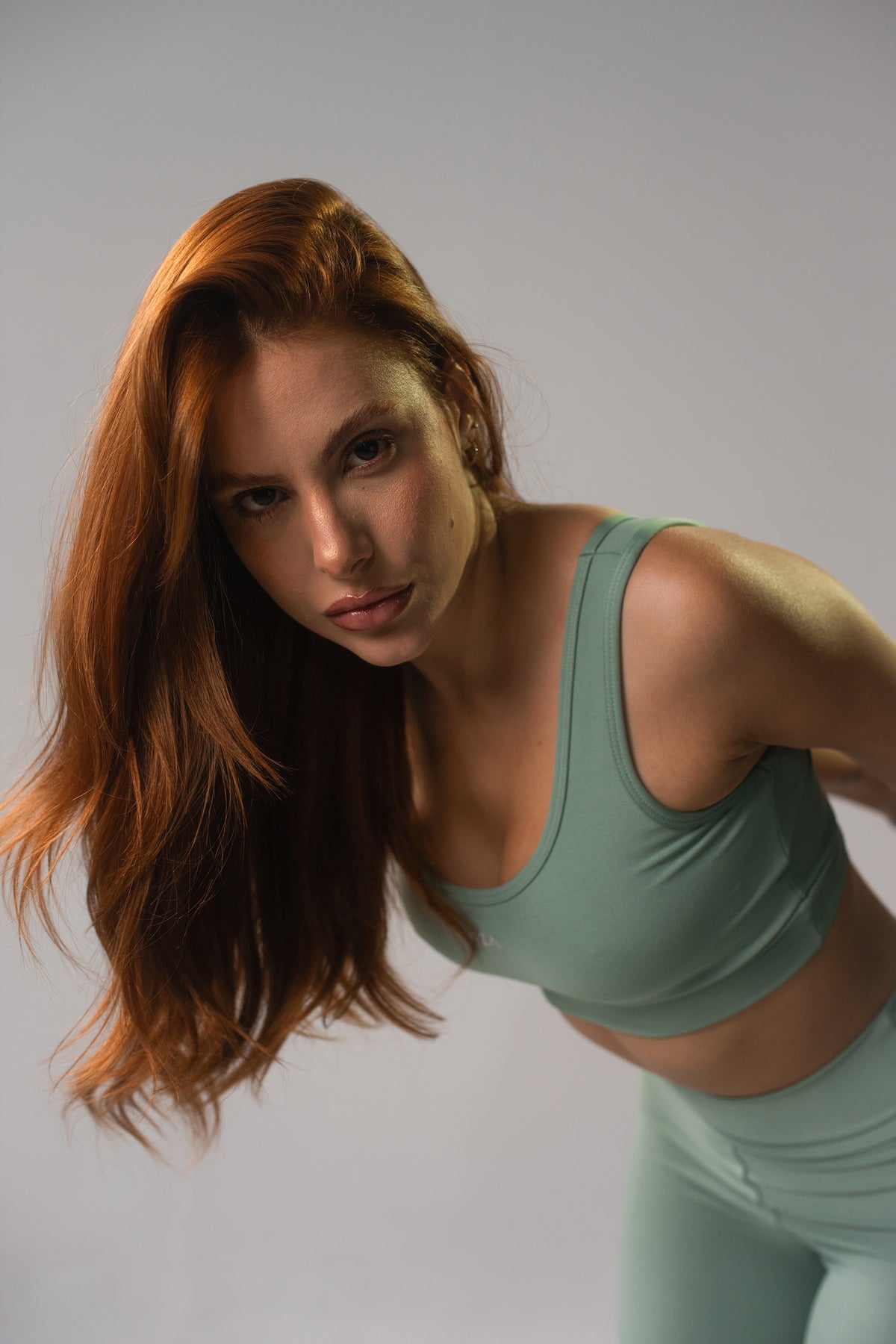 Conjunto Top Alça Larga + Legging Verde Olive