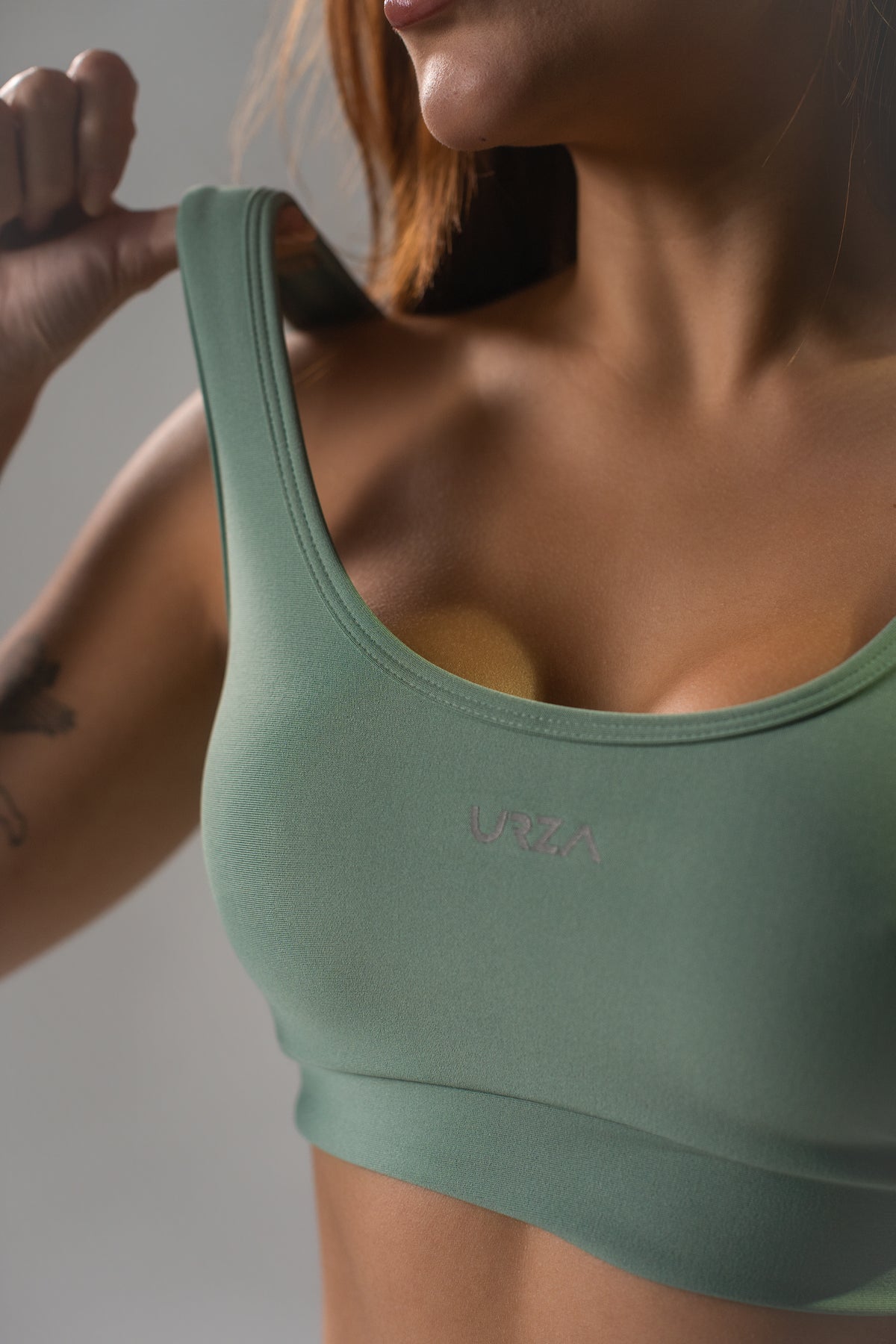 Top Alça Larga Verde Olive