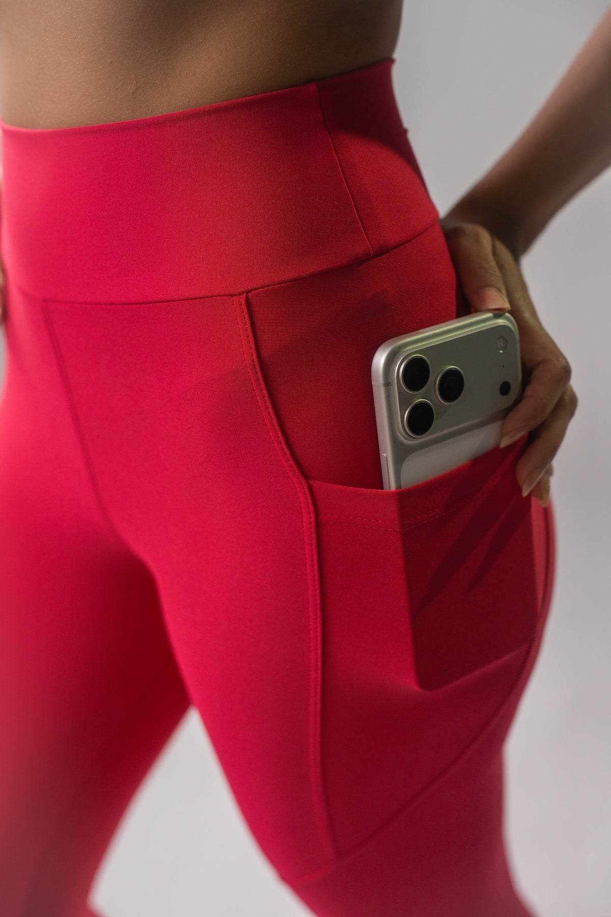 Legging com Bolso Cereja
