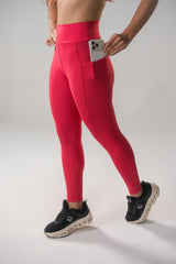 Legging com Bolso Cereja